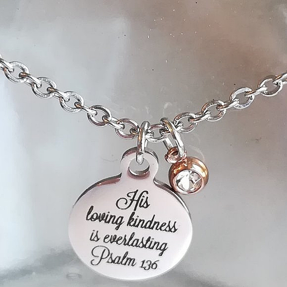 Christian Bible Verse Scripture Necklace